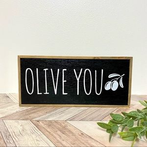 Olive You Wood Wall Decor